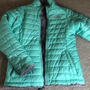 Girls North Face reversible jacket